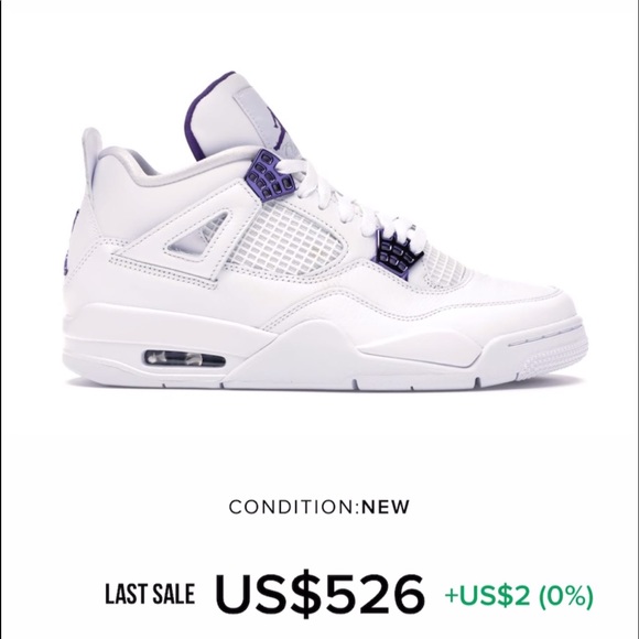 jordan 4 metallic purple - Picture 2 of 8